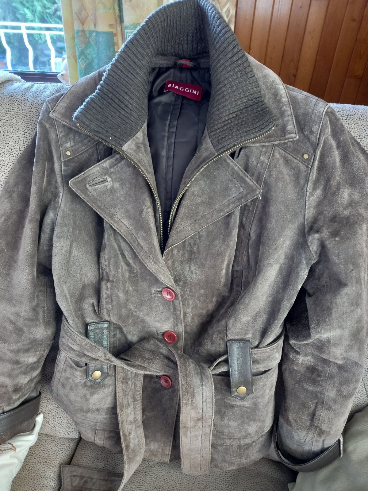 winterjas voor dames, in nubuck., Ophalen of Verzenden, Bruin