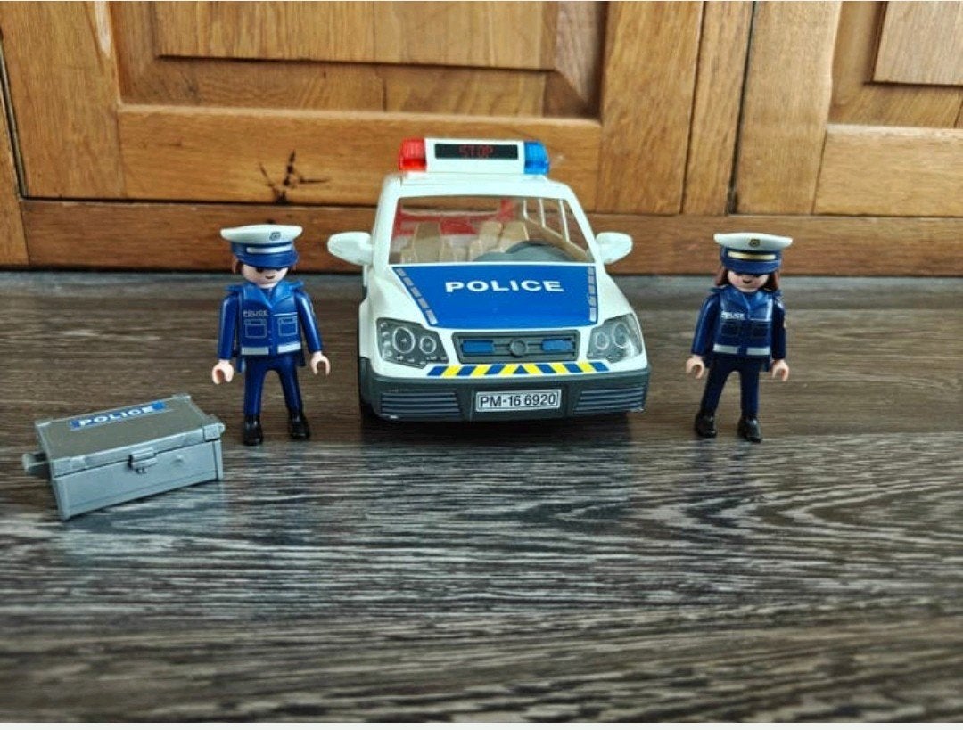 Mooie Playmobil Politieauto 6920 met 2 agenten, Ophalen of Verzenden