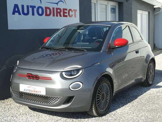 Fiat 500e 42Kwh Red Line Navi, Carplay, Dab, Pdc, Jantes, Auto's, Fiat, Automaat, 4 zetels, Zilver of Grijs, Te koop