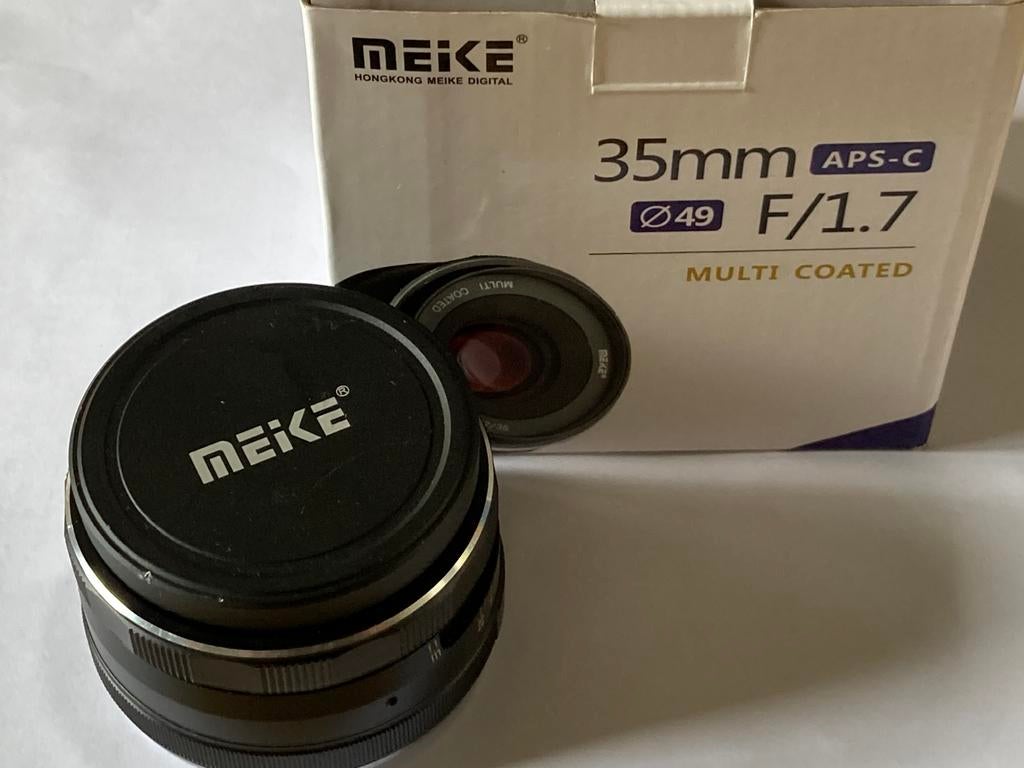 Meike 35mm f1.7 pour Fuji, Enlèvement, Comme neuf, Lentille standard
