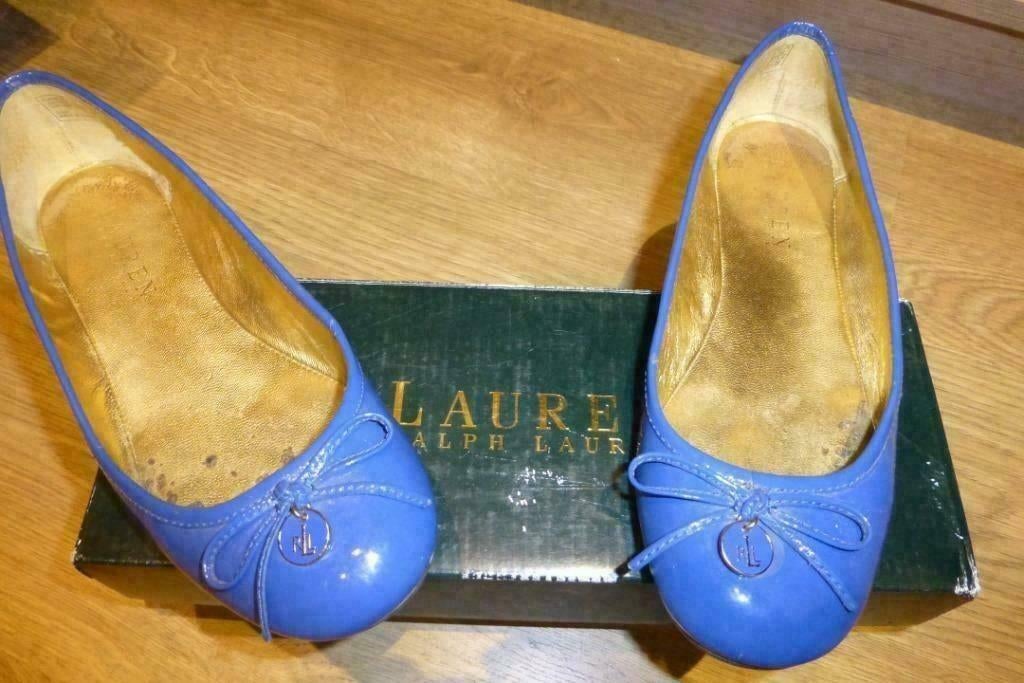 lichtblauwe lak ballerina's van Ralph Lauren maat 36, Kleding | Dames, Blauw, Ralph Lauren, Gedragen, Ballerina's