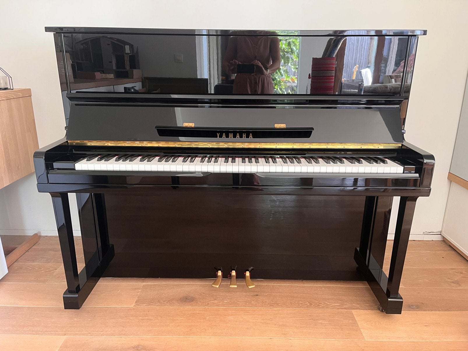 Buffetpiano Yamaha U10A, Muziek en Instrumenten, Ophalen, Gebruikt, Zwart, Piano
