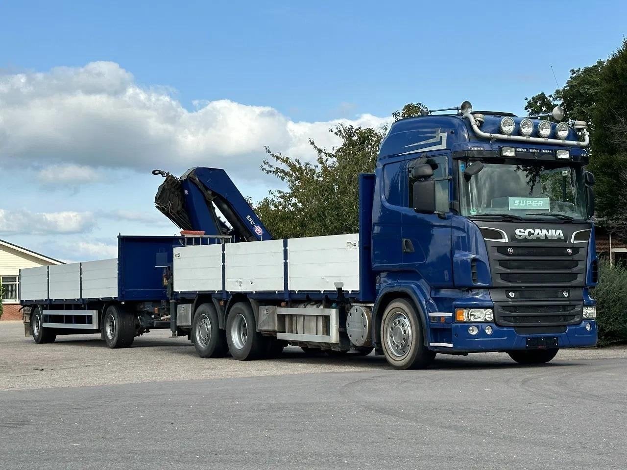 Scania R560 V8 hmf 30tm 2012 ! grue/kran/grue ! 6x2 ! tou, Autos, Euro 5, Achat, Chauffage de stationnement, 560 ch