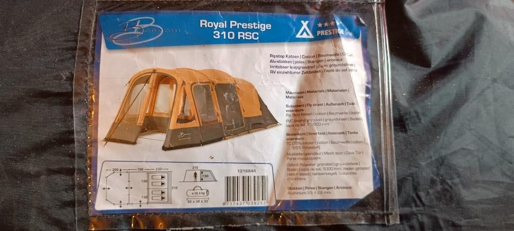 Bardani royal prestige 310 tent te koop, Ophalen, Gebruikt, Tot en met 4