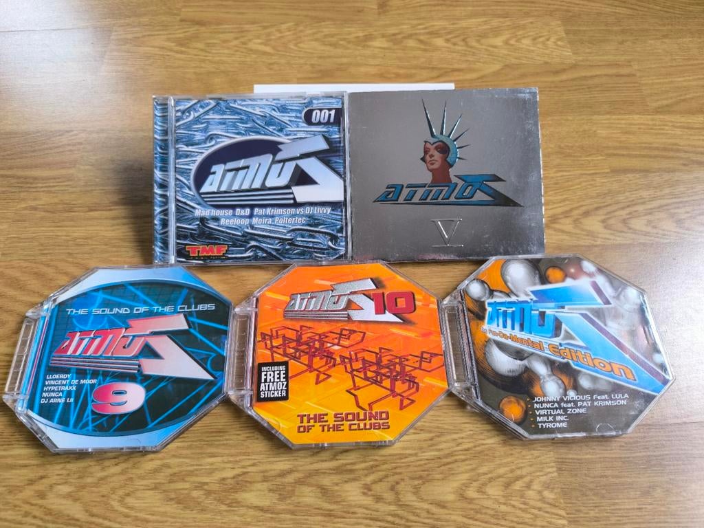 Atmoz 001 - Atmoz 5 - Atmoz 9 - Atmoz 10 - Atmoz Fundamental, Cd's en Dvd's, Ophalen of Verzenden, Zo goed als nieuw