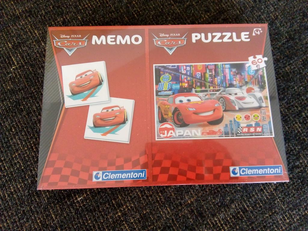 Cars puzzel + memo. ( nieuw), Ophalen of Verzenden, Nieuw, Puzzelen