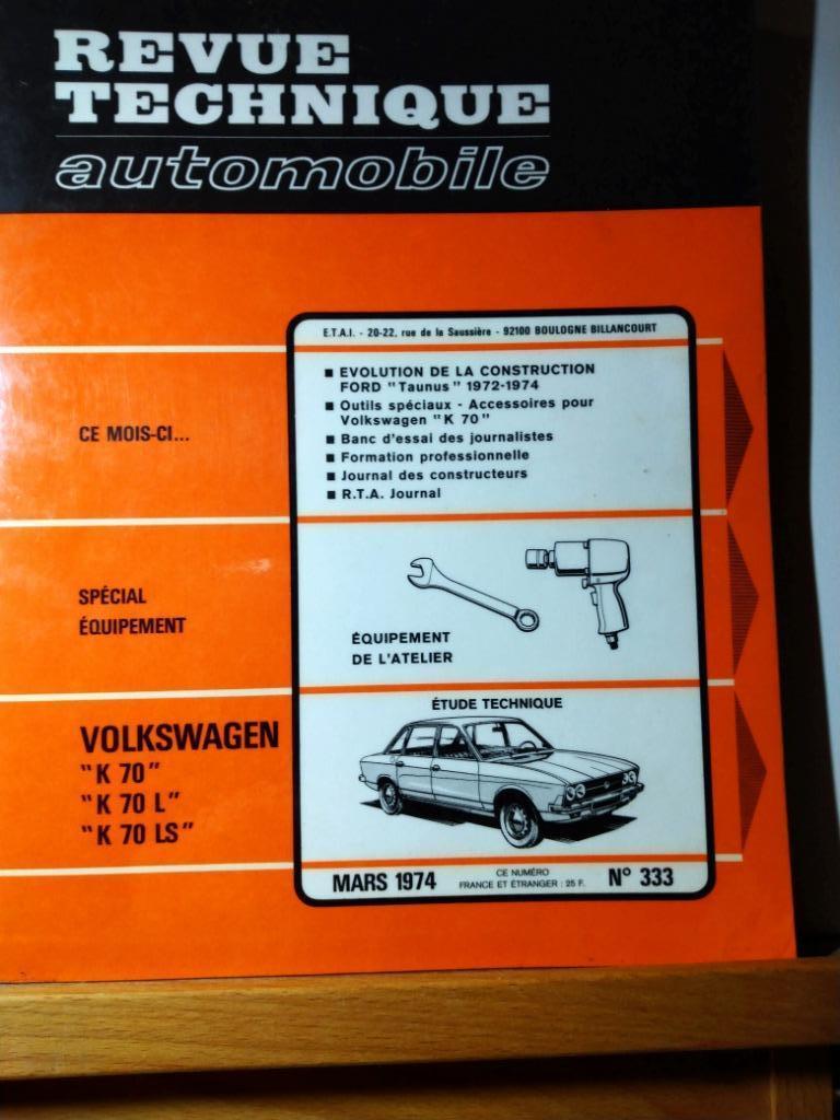 RTA - Volkswagen K70 - Ford Taunus - n 333, Verzenden