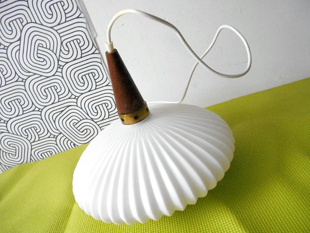 Vintage sferoïde hanglamp van Louis Kalff, Antiek en Kunst, Ophalen of Verzenden