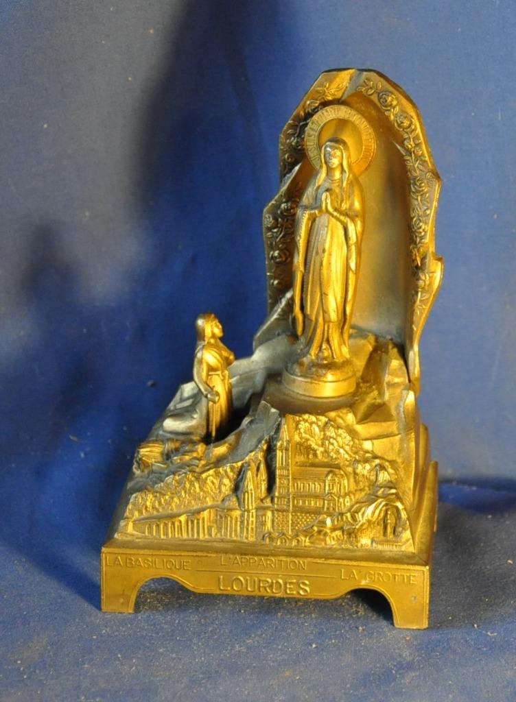 souvenir de lourdes 1961 grotte de l'apparition, Antiek en Kunst, Ophalen of Verzenden