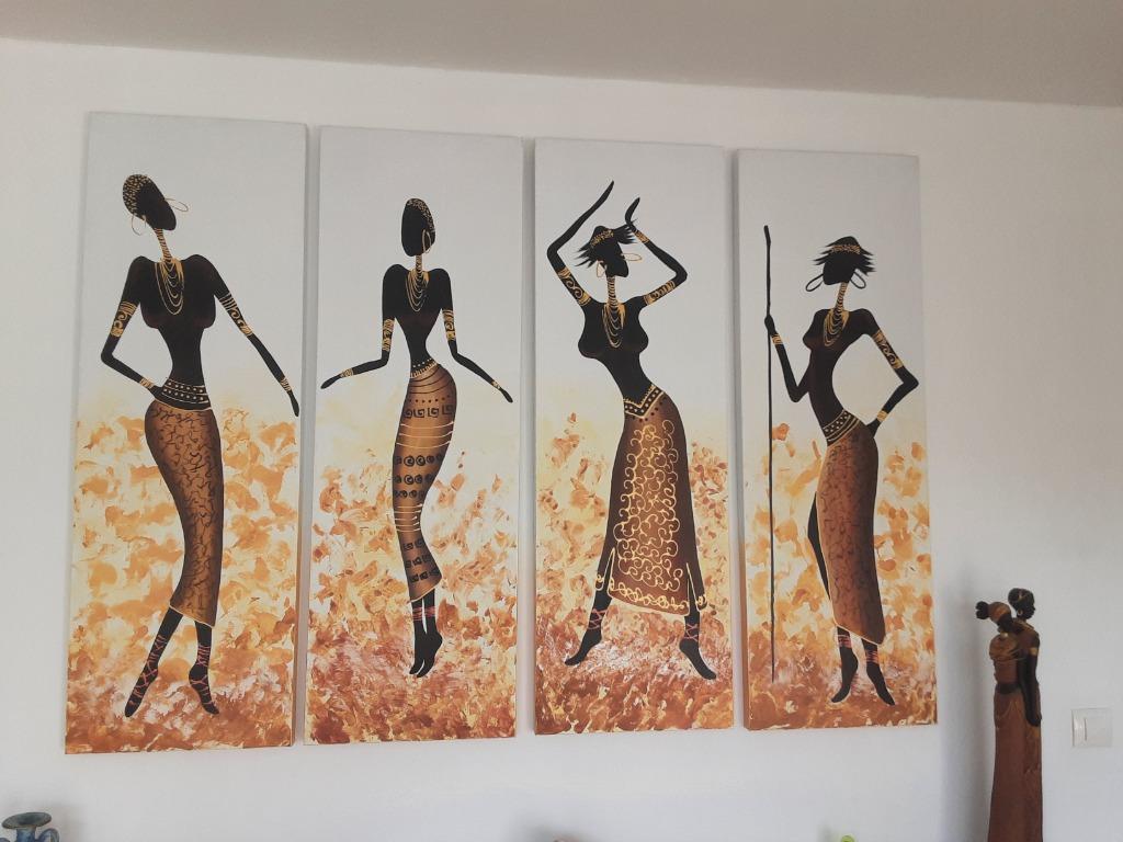 Afrikaanse kunst, Antiek en Kunst, Kunst | Schilderijen | Modern, Ophalen