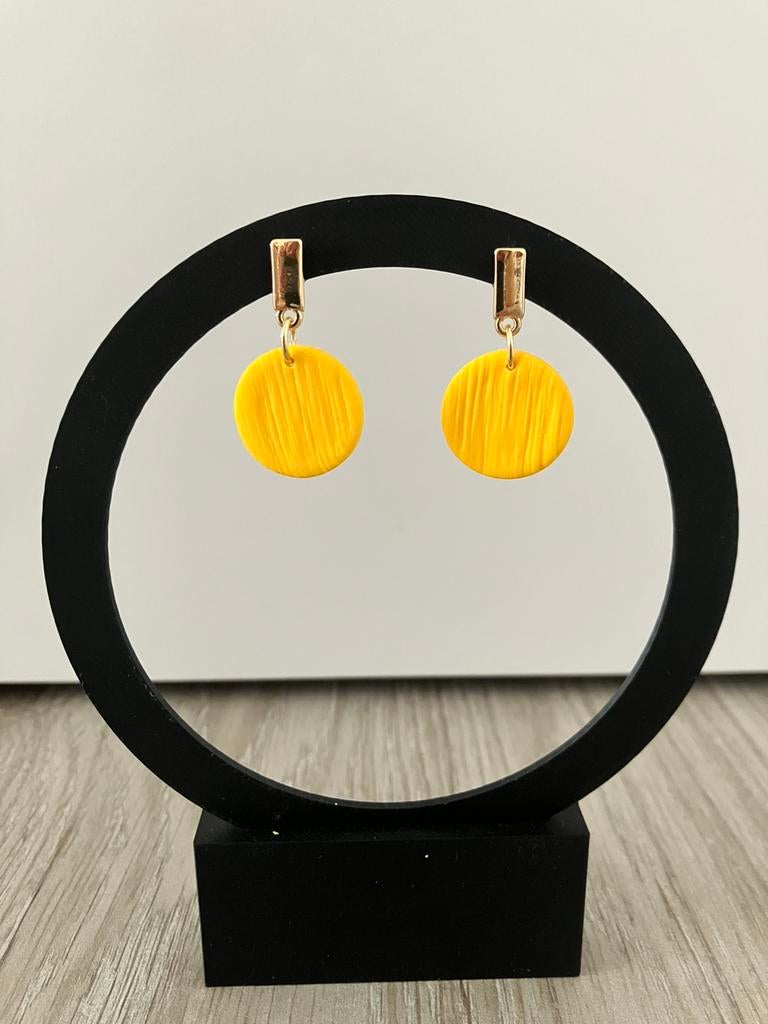 Oorbellen, Bijoux, Sacs & Beauté, Boucles d'oreilles, Neuf, Autres matériaux, Pendantes, Jaune
