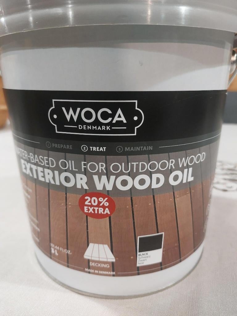 Woca exterior wood oil, BLACK, Bricolage & Construction, Peinture, Vernis & Laque, Neuf, Moins de 5 litres, Enlèvement, Lasure