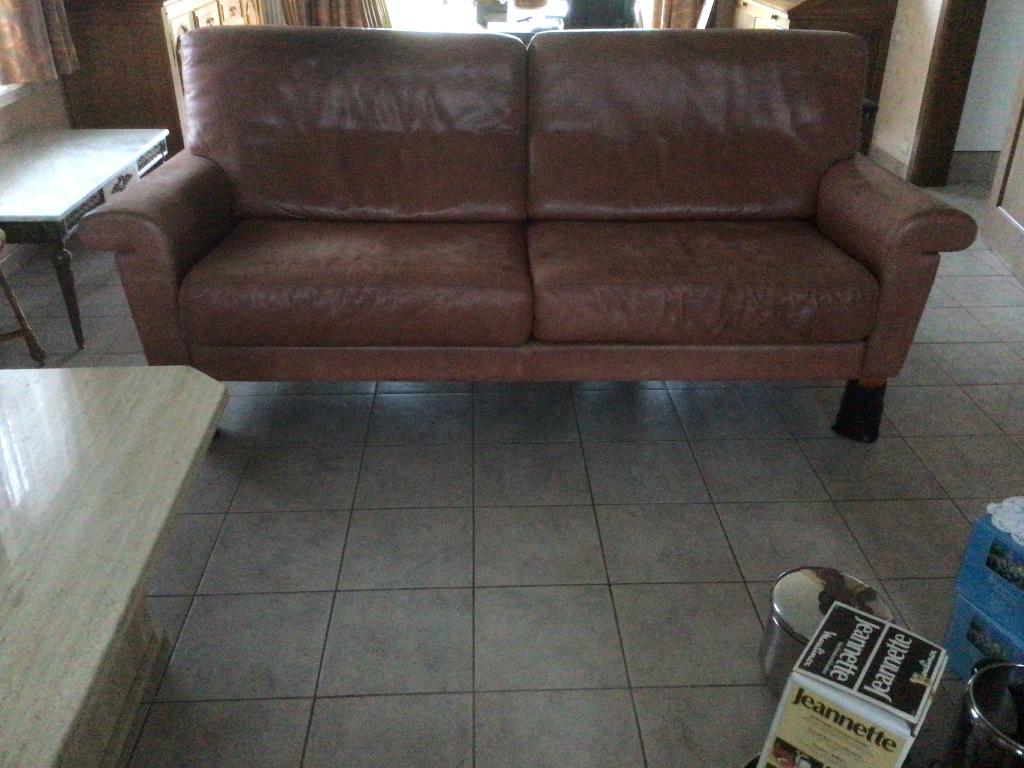 Zetel, Ophalen, Gebruikt, Driepersoons, Leer