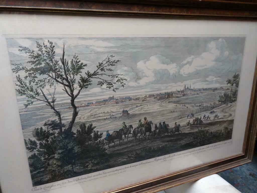 ancienne gravure  Louis XIV devant Louvain Adam Frans Van de, Antiek en Kunst, Ophalen