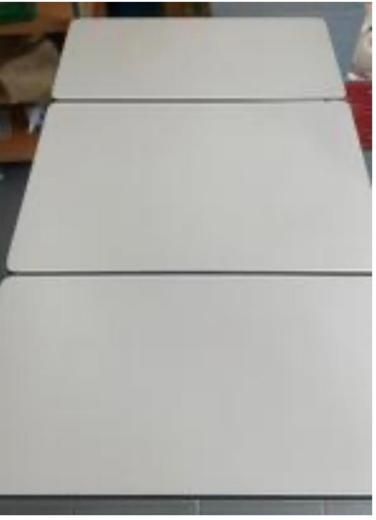 Plooibaar tafel 3 delen H75 cm L100/70/40 cm b 60 cm, Ophalen, Gebruikt