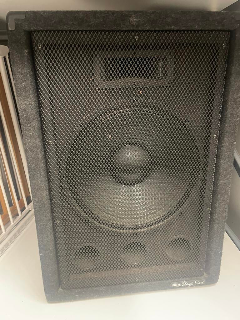 Stage Line PAB-382/GRF - Professionele luidsprekers x 2, Audio, Tv en Foto, Luidsprekerboxen, Gebruikt, 120 watt of meer, Front, Rear of Stereo speakers