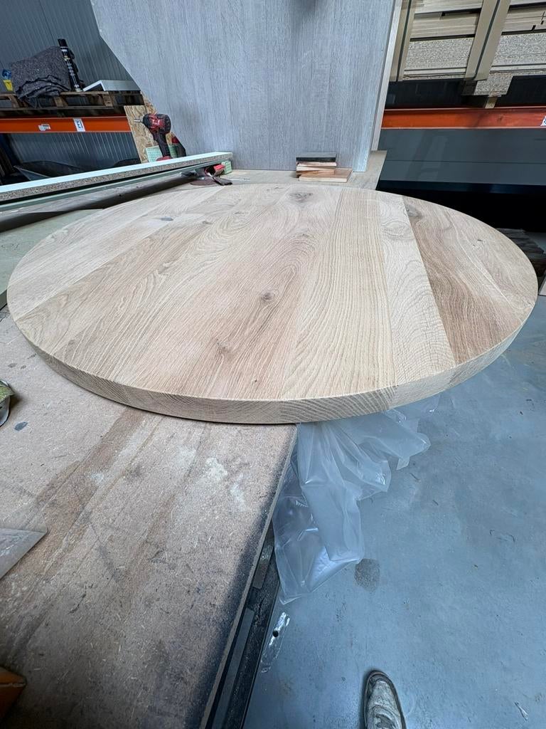 Eiken tafelblad, Bricolage & Construction, Bois & Planches, Enlèvement, Chêne