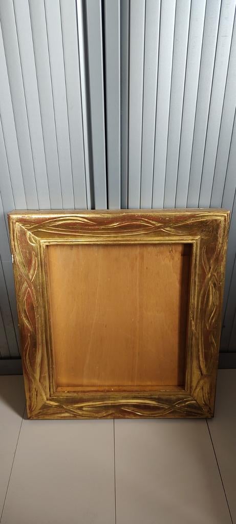 Prachtig houten vintage antiek foto kader goud kleur hout, Ophalen of Verzenden, Zo goed als nieuw