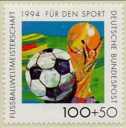 Timbres coupe du monde football 1994, Envoi, Non oblitéré, Sport