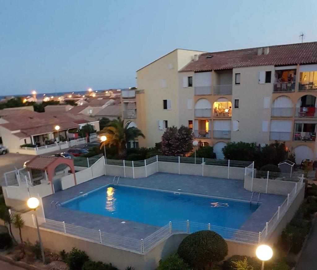T2 bis VUE MER + PISCINE + CLIM RÉVERSIBLE – 200m Plage, Immo, Buitenland, Dorp, 36 m², Narbonne plage, Frankrijk