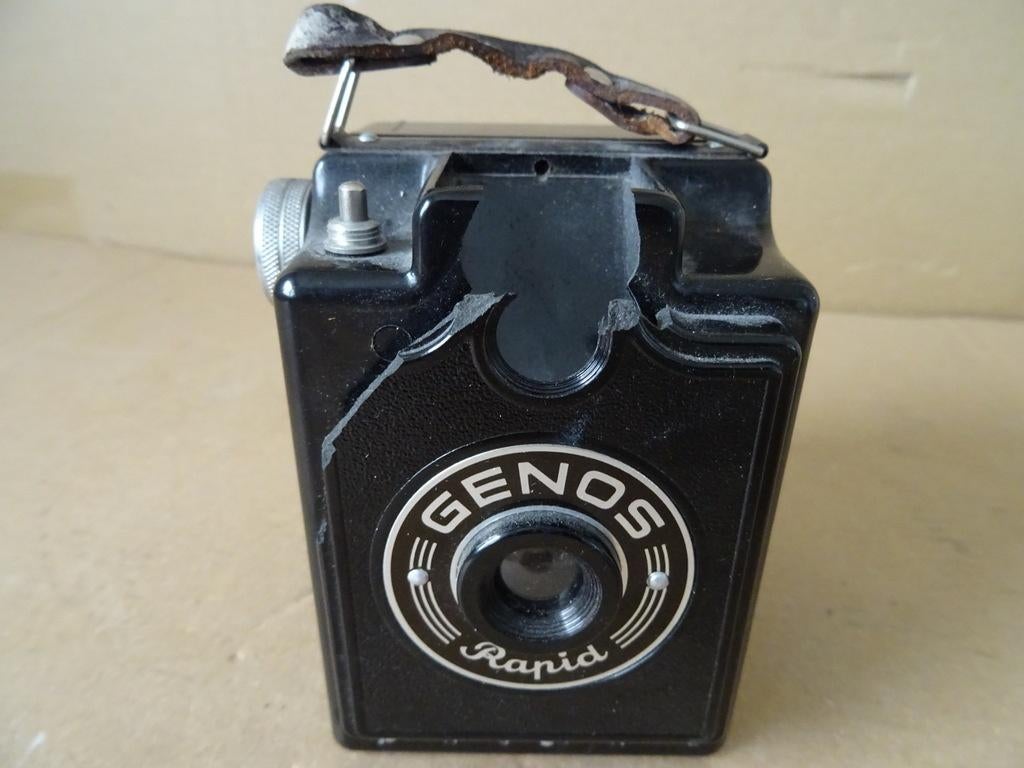 Genos Rapid camaera vintage bakelieten camera Genos Rapid, Ophalen of Verzenden, Niet werkend, Compact, Overige Merken