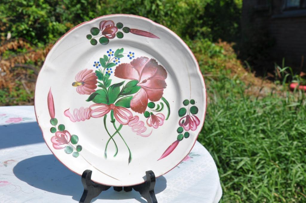 §  assiette floral decor fleur et ruban (11), Enlèvement ou Envoi