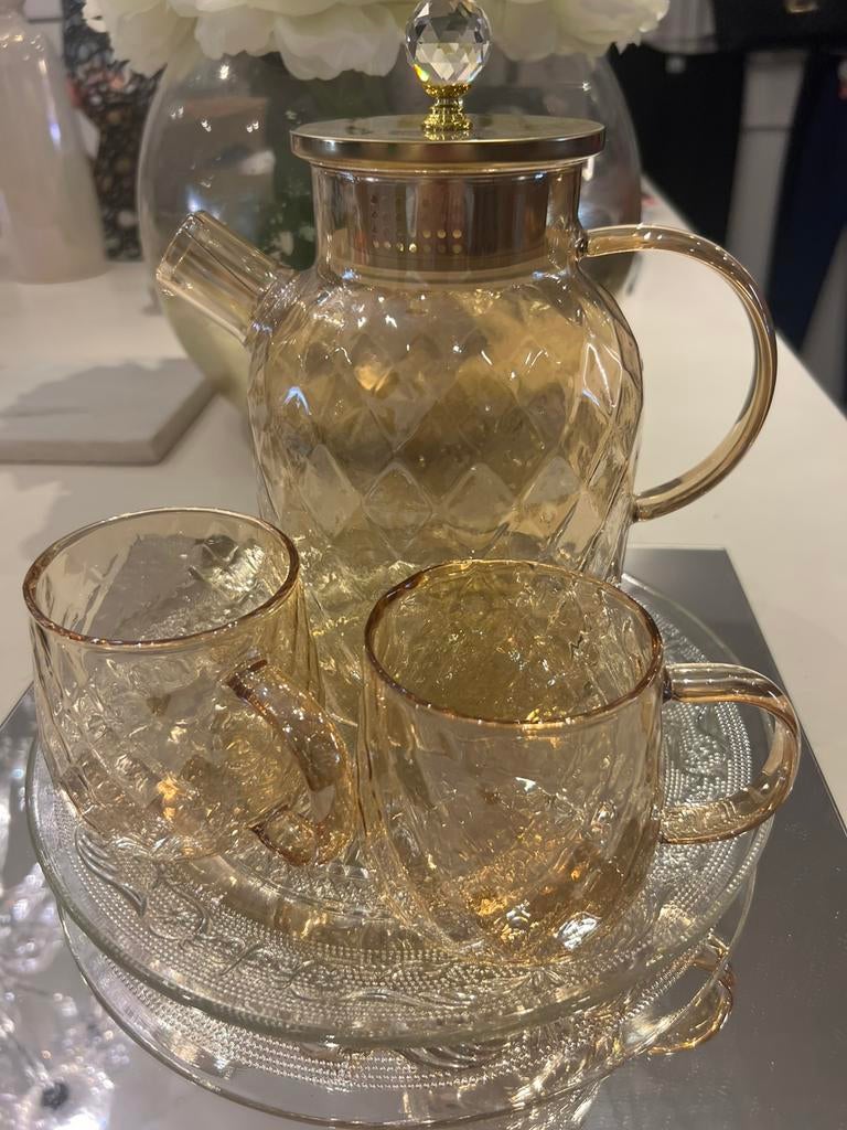 Elegant set voor geschikt voor hete en koude dranken., Antiek en Kunst, Ophalen of Verzenden