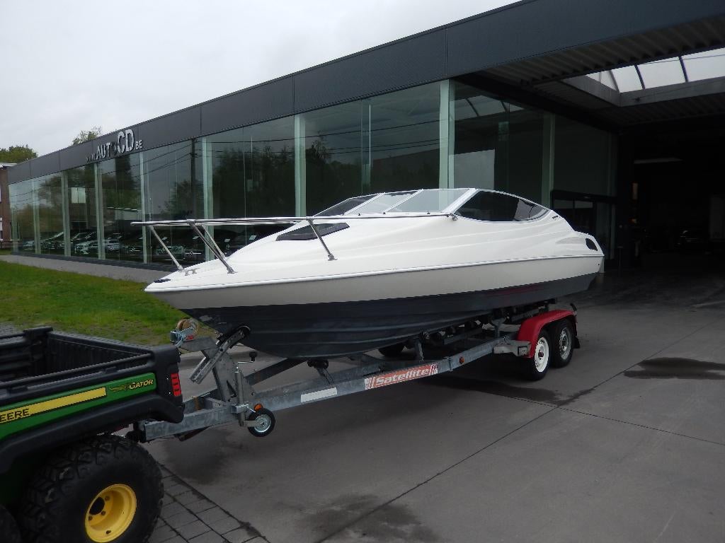 Bayliner Op Dubbelas trailer, Watersport en Boten, Ophalen, Gebruikt, Binnenboordmotor, Aluminium
