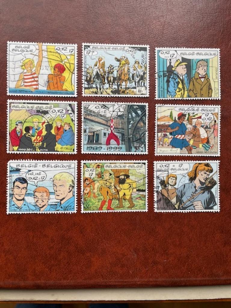 Timbres de Belgique, Envoi, Oblitéré