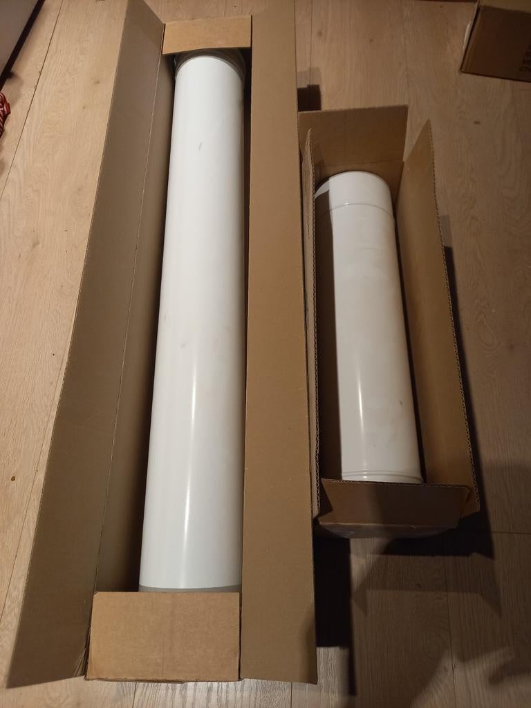 Dubbelwandige rookgasafvoer 2x (nieuwstaat), Doe-het-zelf en Bouw, Ophalen