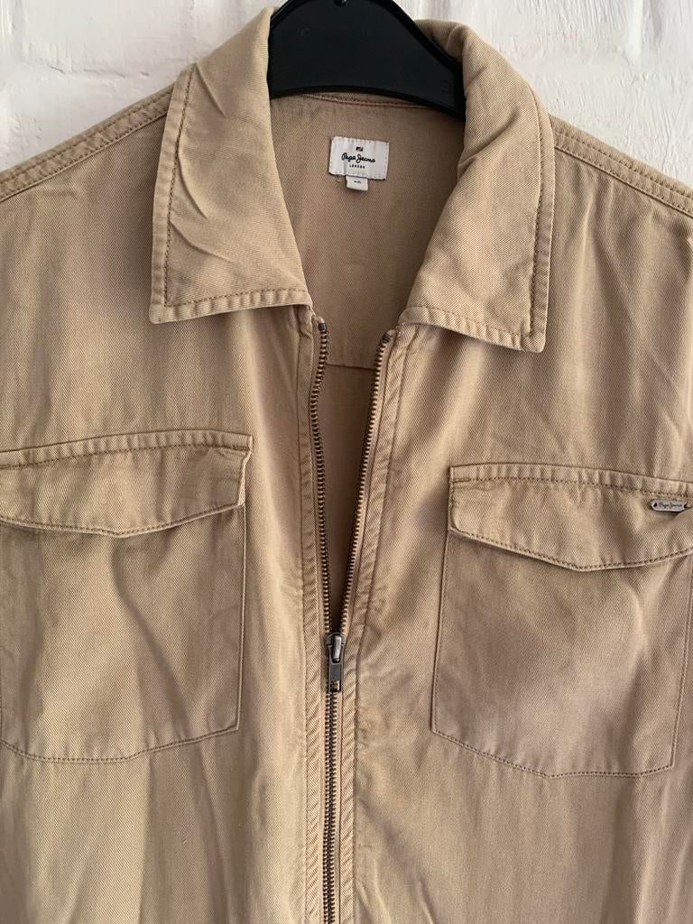 Pepe Jeans, 100% Tencel, met riem, Kleding | Dames, Jumpsuits, Ophalen, Beige, Zo goed als nieuw, Maat 34 (XS) of kleiner