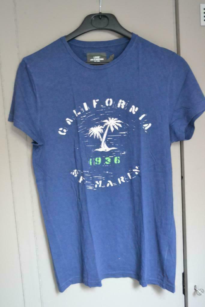 T-shirt LOGG H&M small bleu 100% coton motif California, Vêtements | Hommes, T-shirts, Enlèvement ou Envoi, Porté, Taille 46 (S) ou plus petite