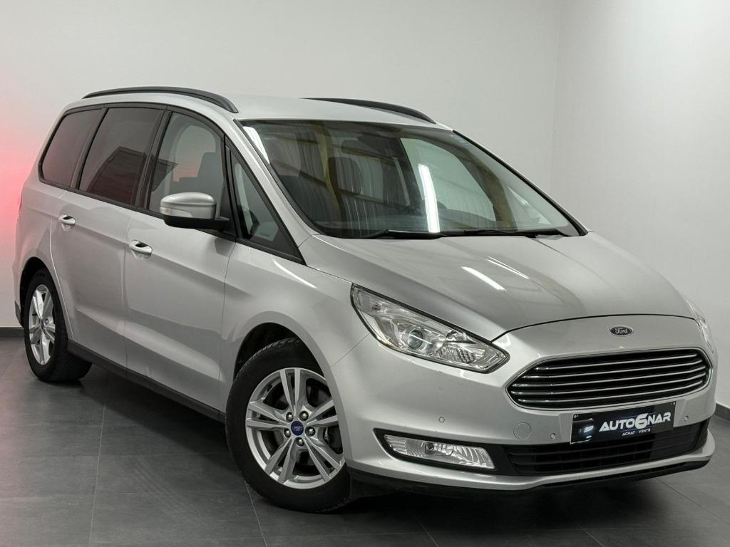 Ford Galaxy 2.0 TDCi 7pl - Euro 6b - Navi - Airco - 1erMain, Autos, Argent ou Gris, Achat, Entreprise, 7 places