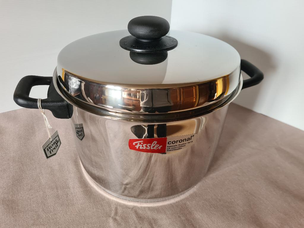 NIEUW: Fissler Kookpot 7L - Duitse kwaliteit (Gas/Elek), Ophalen, Keramische plaat