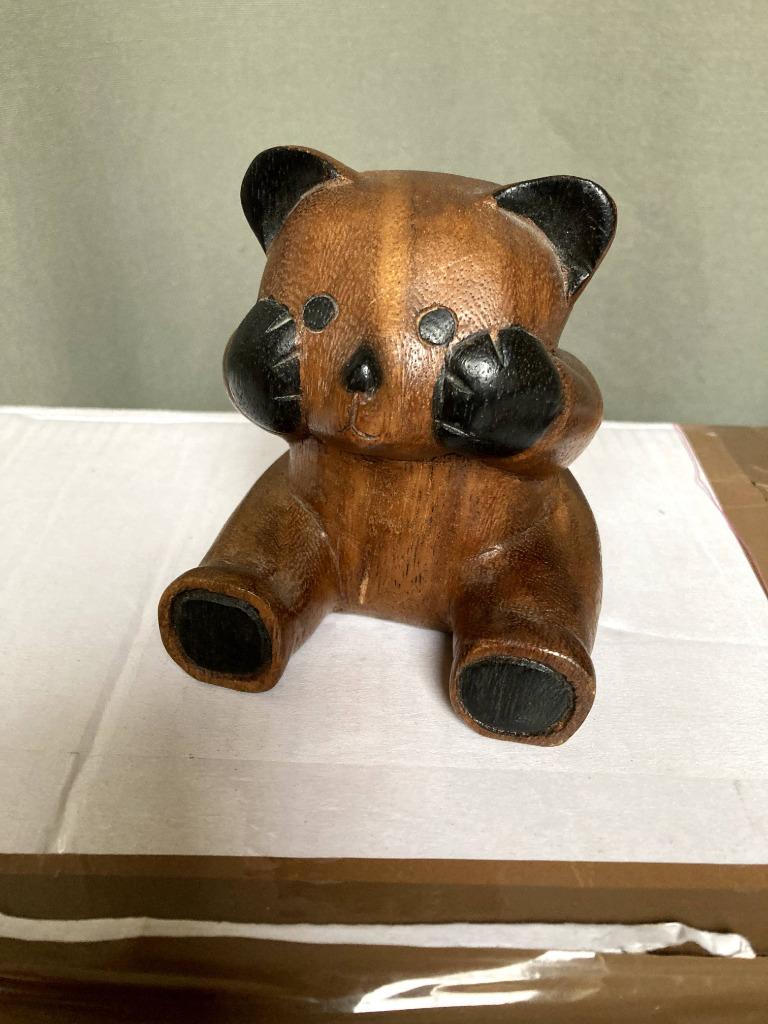 Nounours décoratif en bois, Enlèvement, Comme neuf