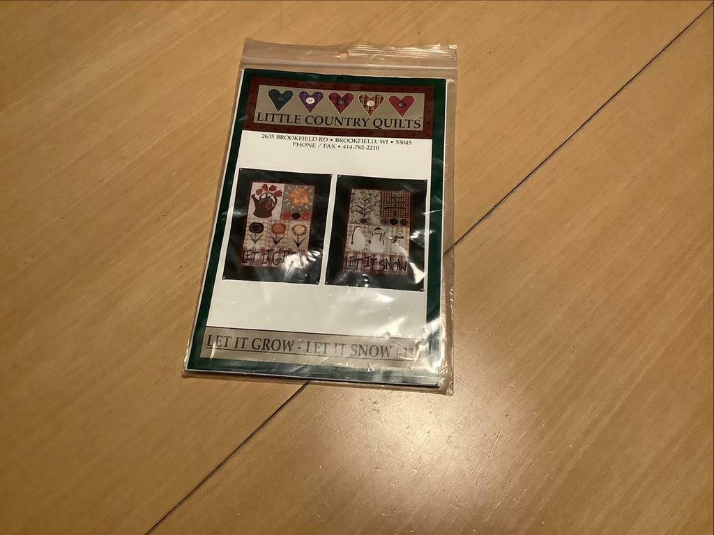 Patchwork. Modèle Little country quilts.Printemps et hiver.