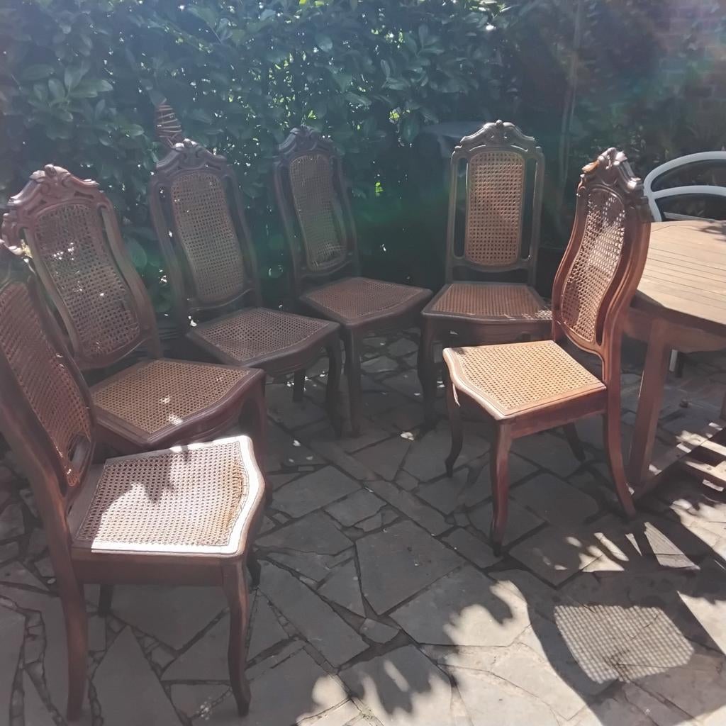 Antieke stoelen 90€ voor 6 stoelen., Antiek en Kunst, Curiosa en Brocante, Ophalen
