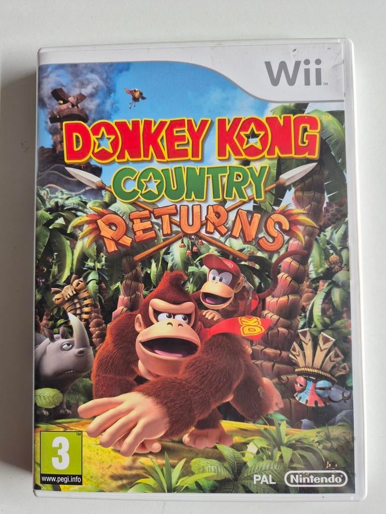 Donkey kong returns NINTENDO wii, Ophalen of Verzenden, Zo goed als nieuw