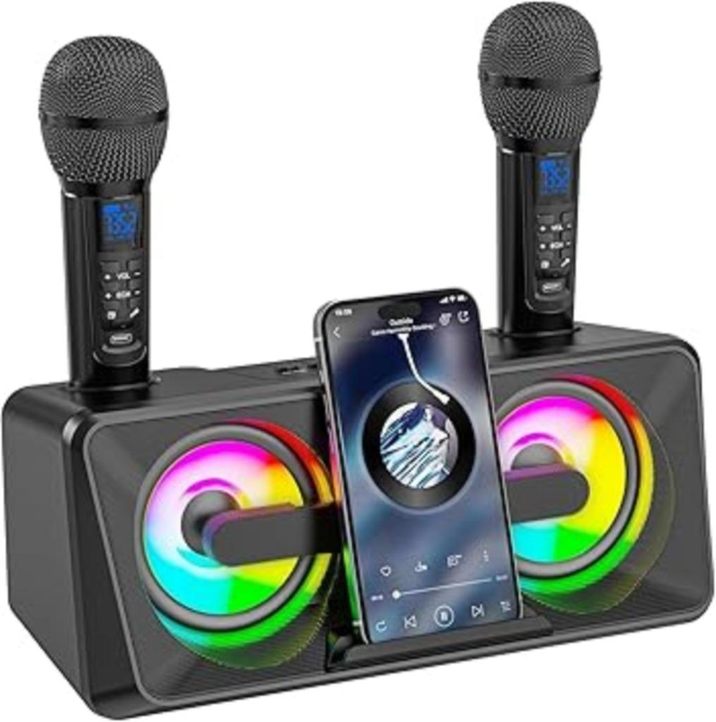 Karaoke machine met 2 microfoons  SNELLE GRATIS LEVERING, -, Verzenden, -, Nieuw