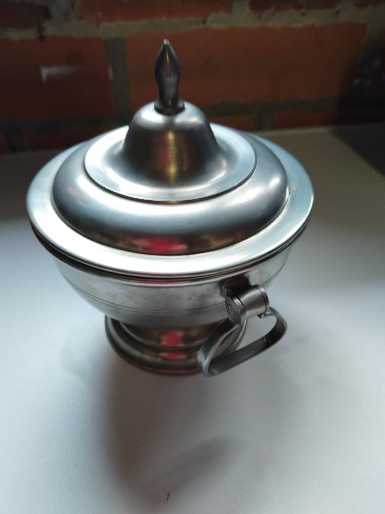 tinnen pot, Ophalen
