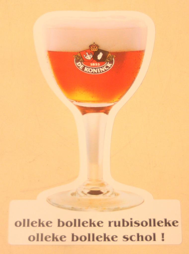 Twee Stickers Bieren De Koninck / Olleke Bolleke Schol!, Verzamelen, Biermerken, Ophalen of Verzenden, Zo goed als nieuw, De Koninck