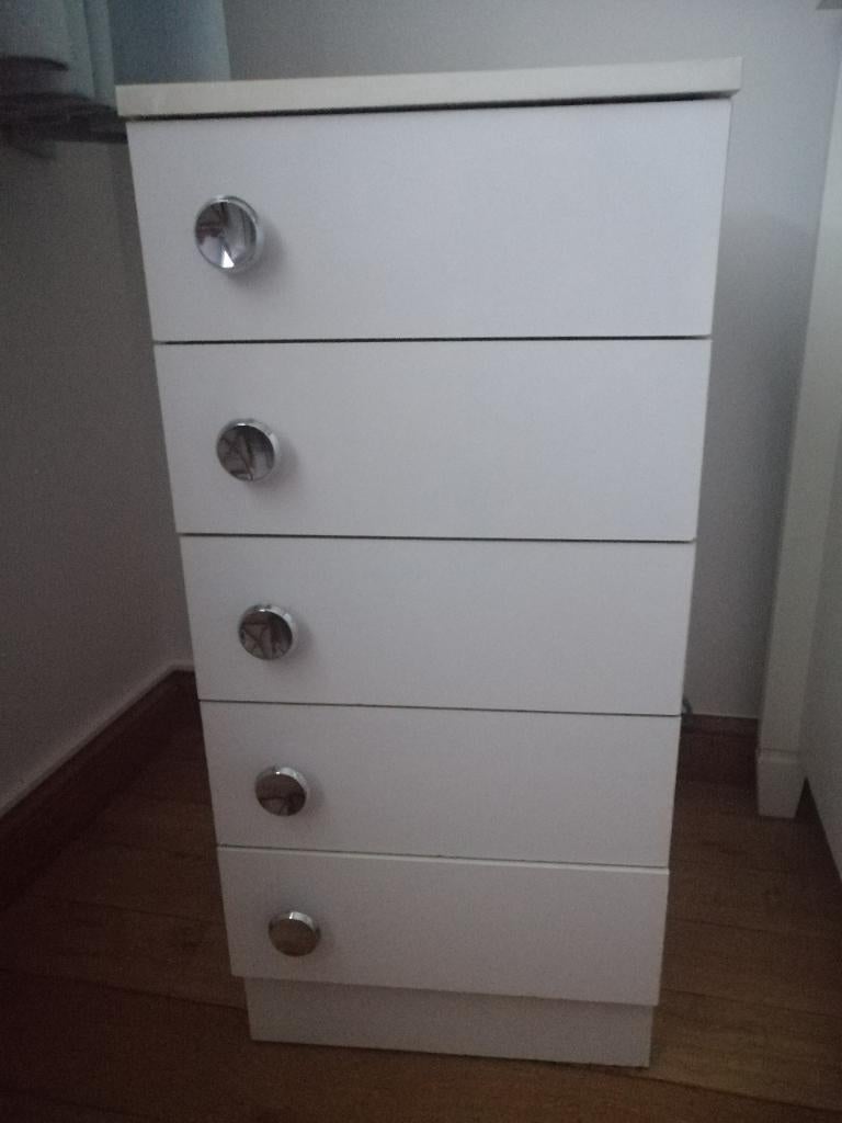 Armoire à 5 tiroirs, Ophalen, Minder dan 50 cm, Gebruikt, 5 laden of meer
