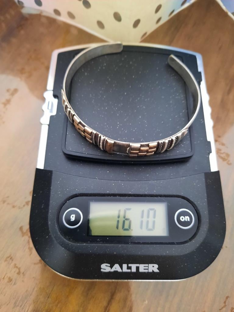 Bracelet ancien argent:motif a reparer, Enlèvement, Argent, Bracelet