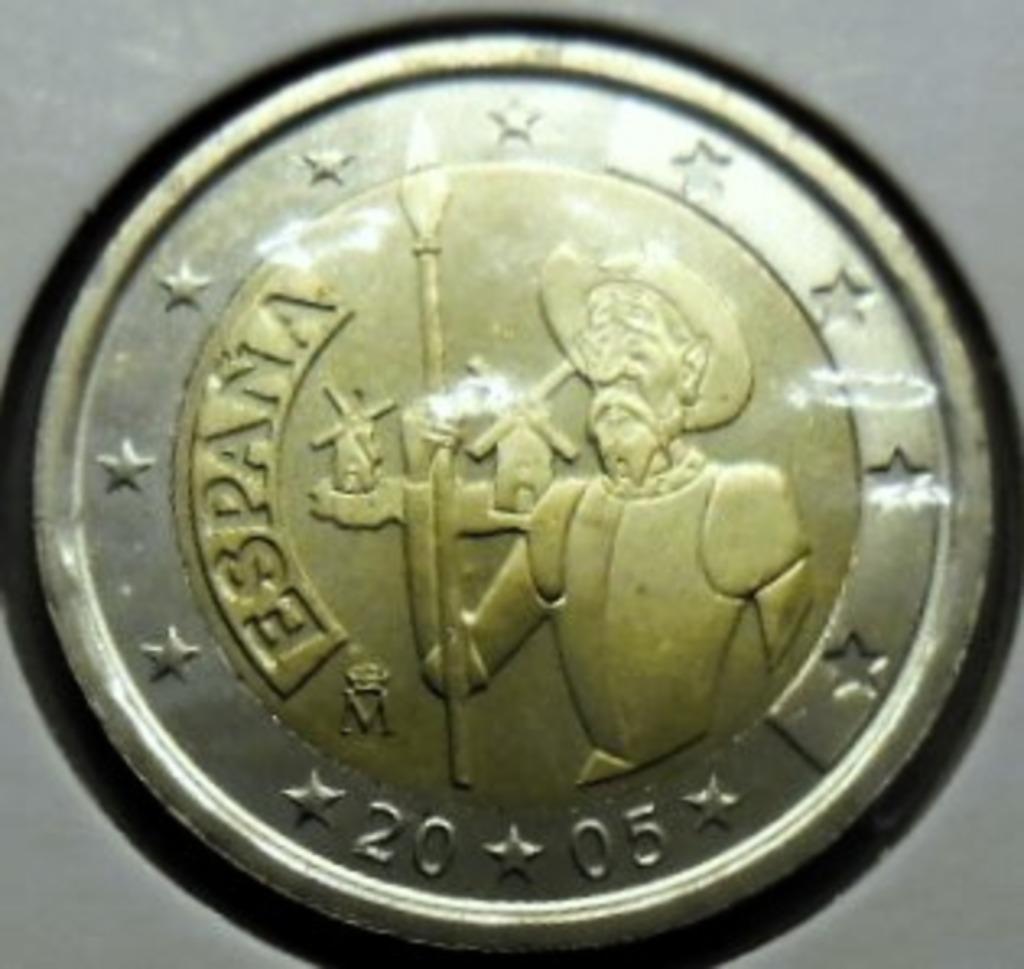 2 euro commémorative Espagne 2005 "DON QUICHOTTE" UNC., Timbres & Monnaies, Monnaies | Europe | Monnaies euro, Envoi, Espagne