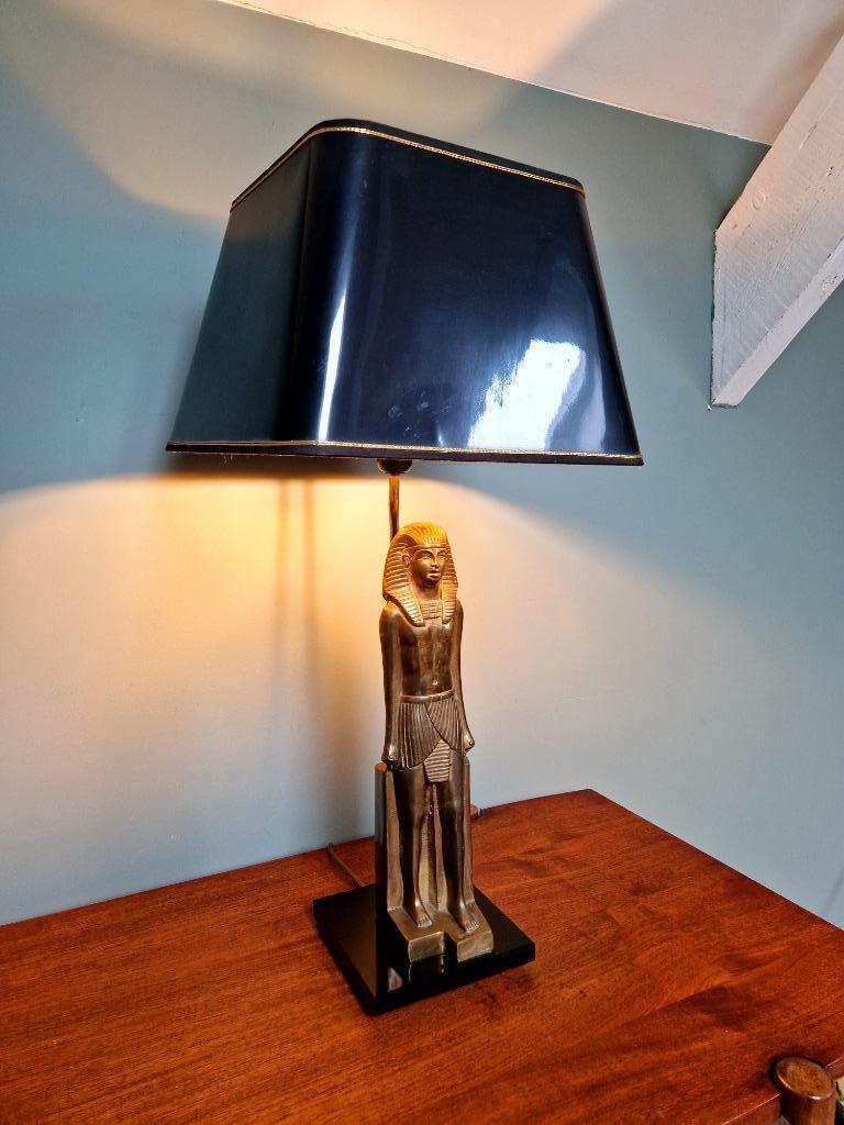 Lampe de table décor Egyptien,style Hollywood Regency, 1970, Enlèvement