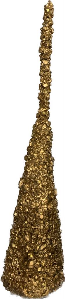 Kerstboom Vintage kunstwerk verguld tafeldesgn, Ophalen of Verzenden, Nieuw