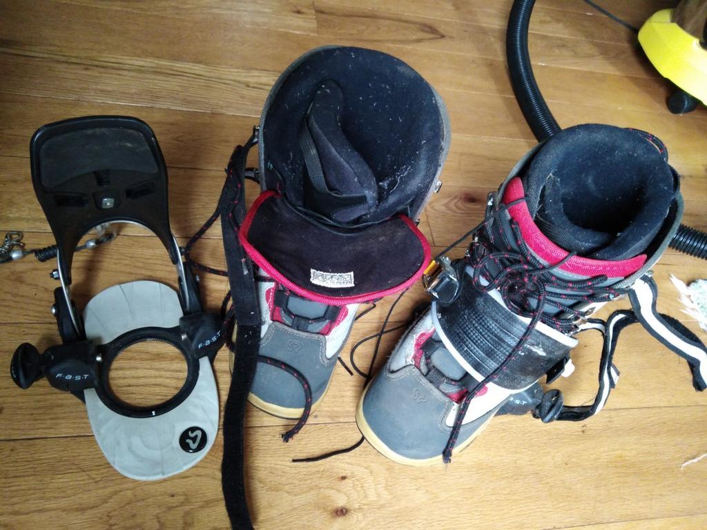 Bottes et fixations Snow Pro Fast System UK 8 Rouge 41 e, Enlèvement ou Envoi, Utilisé