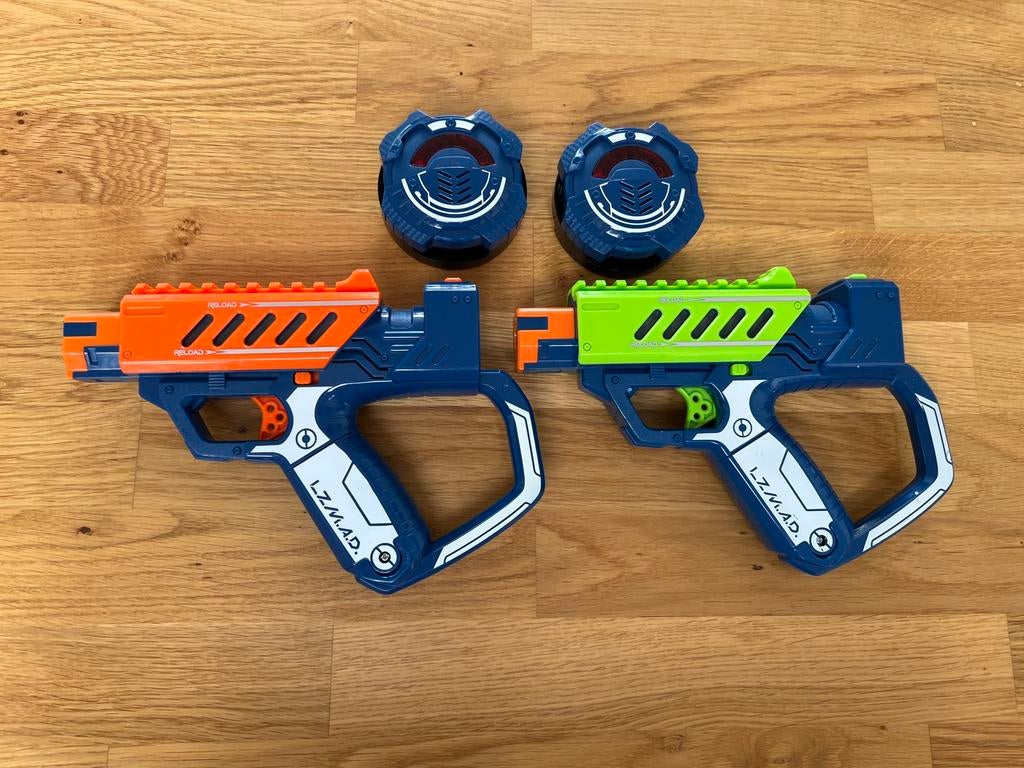 Pistolets lazer Mad battle ops, Comme neuf