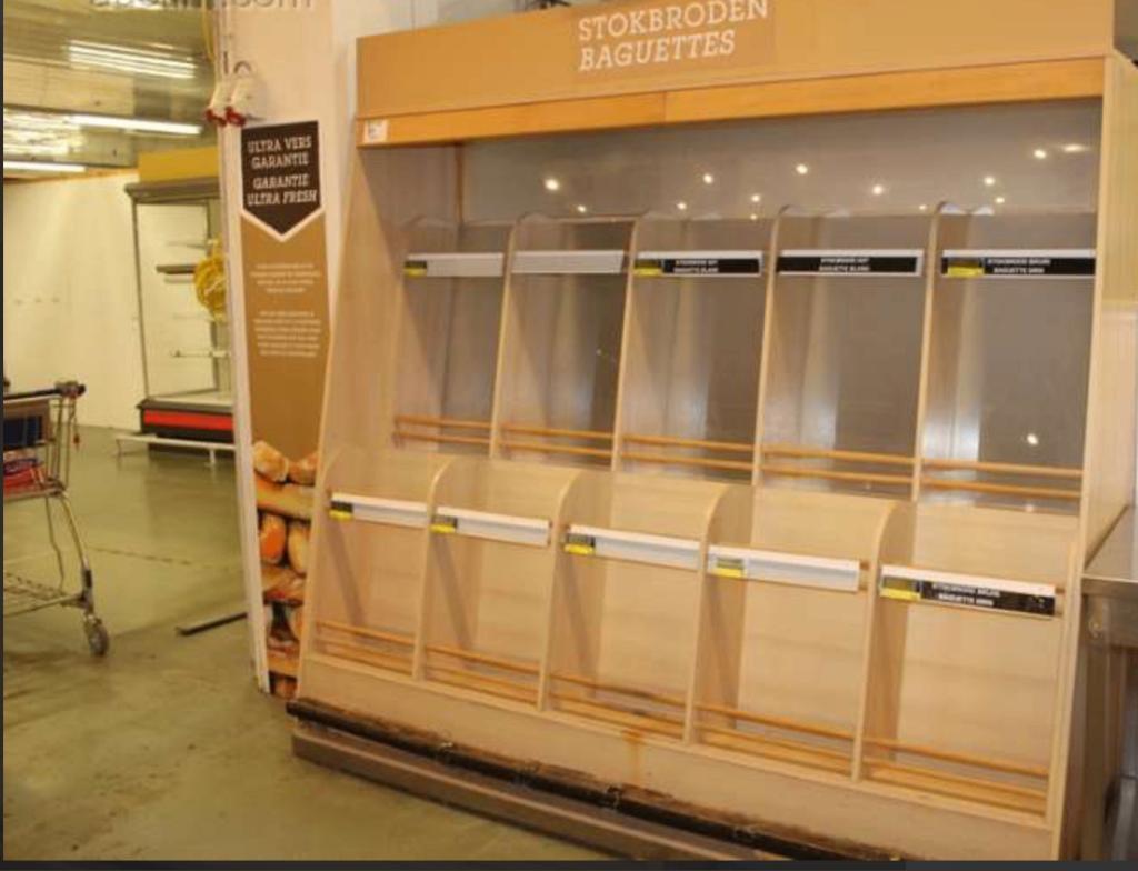 Rayonnage pour pain(baguette), Enlèvement