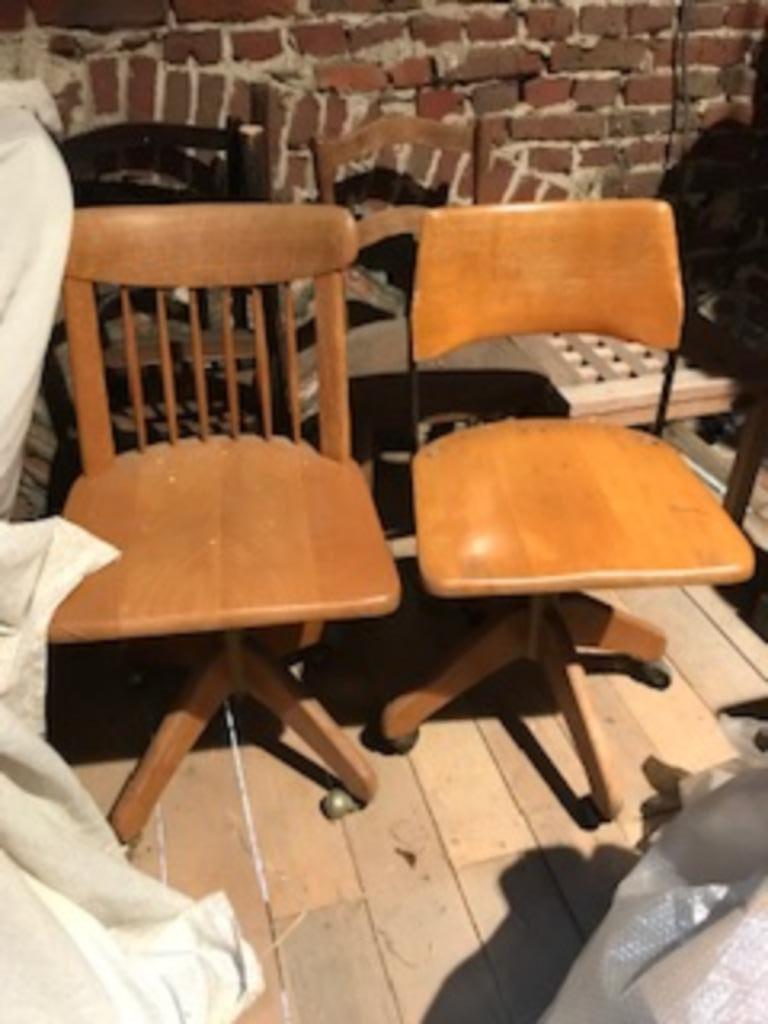 VINTAGE BUREELSTOEL, Enlèvement, Utilisé, Chaise de bureau